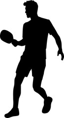 Man playing table tennis
