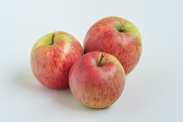apples on a white background