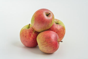 apples on a plate