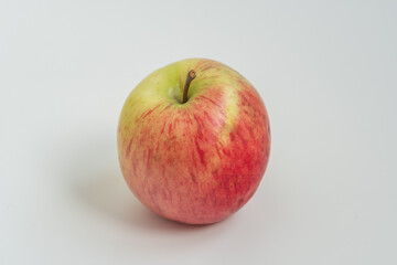 red apple on white background