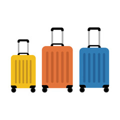 travel luggage icon for trip design