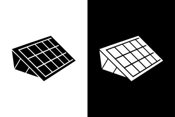 Solar Energy Panel Icon, Simple Renewable Symbol PNG.