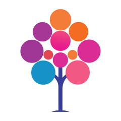 Colorful Abstract Tree Design
