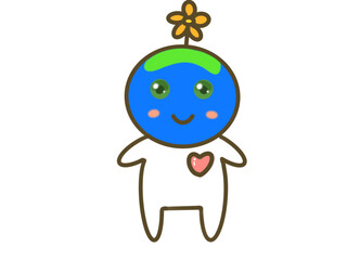 Cute Earth Character, Eco Friendly Planet Mascot Illustration