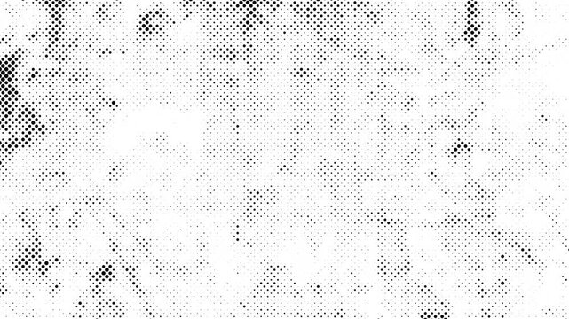 Abstract stop motion graphic with grunge halftone dot overlay for creative backgrounds	