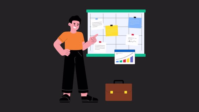 Vision Board Animation Alpha channel 