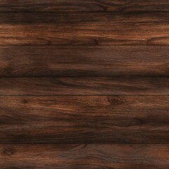 Seamless Tileable Dark Wood Planks Texture – Realistic Horizontal Wooden Surface with Rich Brown Grain, Elegant Timber Material for 3D and Interior Design