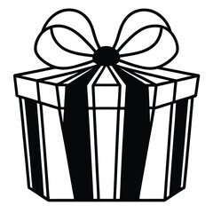 Illustration of a gift box with a bow