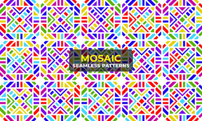 Arabesque Islamic Tile Pattern with Colorful Geometric Ornament