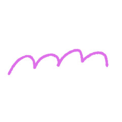 モコモコの線の手描きイラストアイコン。シンプルな落描きのスタンプ素材。Doodle Sticker Decorations