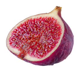 Slicing fresh fig fruit kitchen food bright environment isolated on transparent background