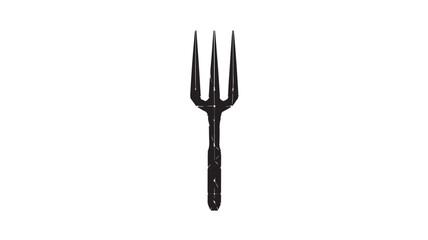 Elegant geometric fork design for modern culinary branding, perfect for restaurant menus or kitchenware promotions, clean minimalist style brings sophistication to food presentations