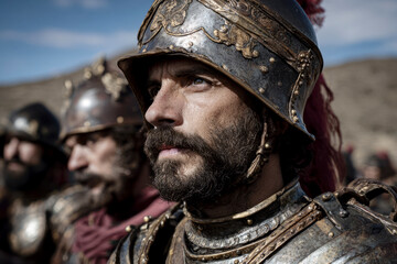 Fototapeta premium Spanish Troops Called Tercios in Battle