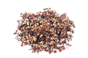 Dried Indian ivy-rue (Zanthoxylum limonella), known as Makhwaen in Northern Thailand, a rare spice...