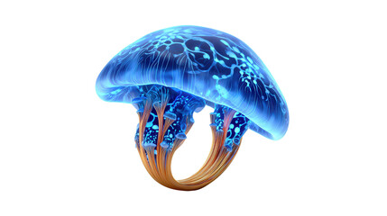 Glowing mushroom ring background isolated on a Transparent background, PNG file.