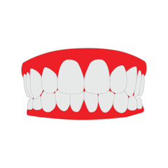 Smiling Brightly A Dental Illustration of Teeth and Gums for Oral Health Awareness