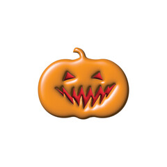 Smiling Pumpkin Icon for Halloween Celebrations and Festivities
