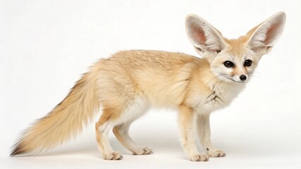 Obraz premium Adorable four-year-old red fox Vulpes sitting, looking at the camera, showing off its red and white fur and big eyes