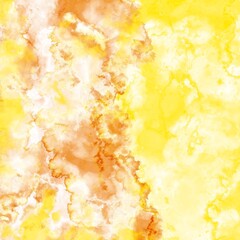 background with watercolor texture in yellow and orange colors