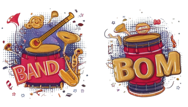 1 - Band Mom SVG and PNG Graphic Variations Bundle, isolated on transparent background Png.jpg