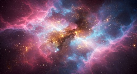 Fototapeta premium Deep Space Cosmic Nebula Glow