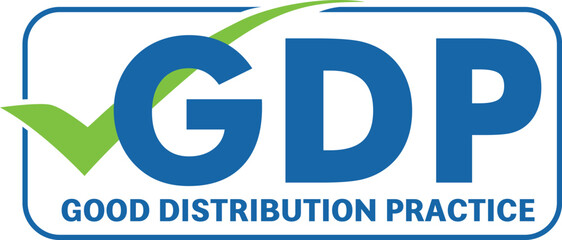 GDP - Good distribution practice vector icon. 