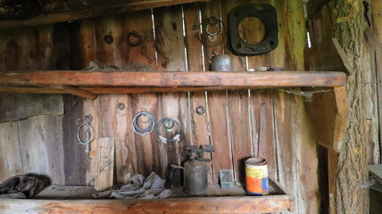 old abandoned house in the village