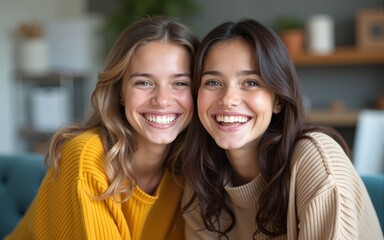 happy girl fun together friend woman young lifestyle friendship female smiling cheerful youth joy beautiful smile student leisure business office startup. High quality
