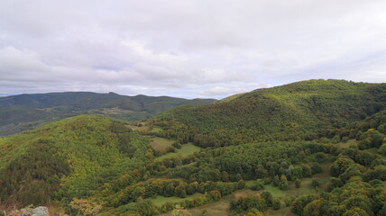 mountain landscape with blue sky