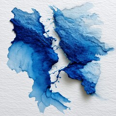 Photo of blue watercolor texture background moody contrast ph