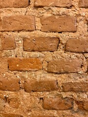 background of red old brick
