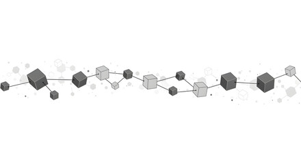 Futuristic blockchain network technology background