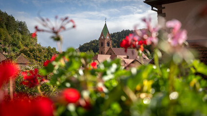 Beautiful church in Graufthal in France on  Sunday October 5th in 2025