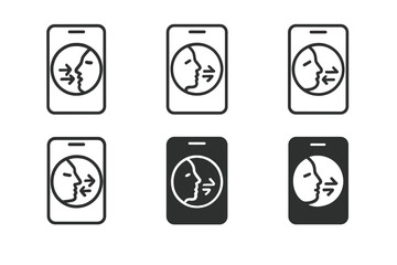 Breathing App Logo Variations. Breathing exercises for stress management. Set Logo of Breathing exercises for stress management: Guided-breathing app on