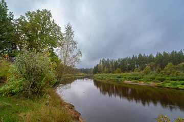 River Gauja in Valka region
