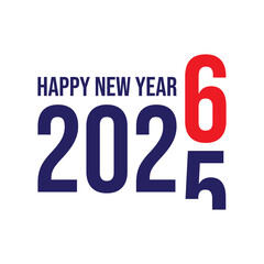 Happy new year 2026, Poster banner, Happy New Year 2026 Typography, Modern Design Changing from 2025 to 2026

