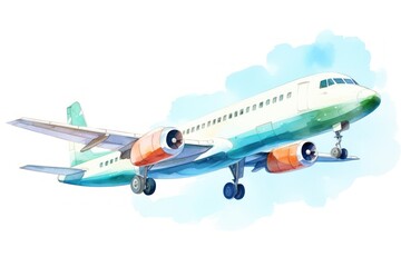 Naklejka premium Airplane aircraft airliner vehicle.