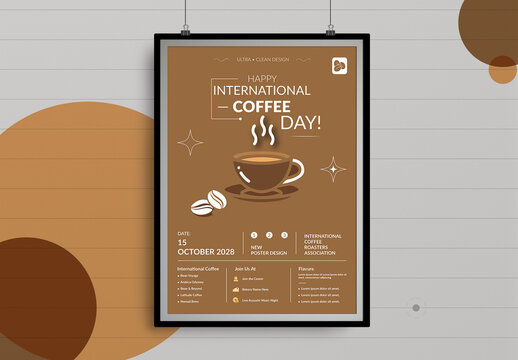 International Coffee Day Flyer Template