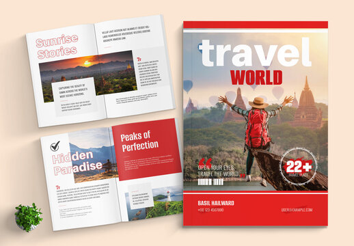 Tures And Travel Magazine Template