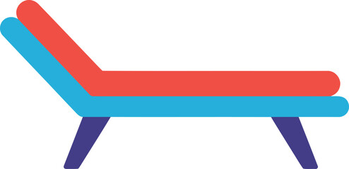 Modern Sun Lounger Icon