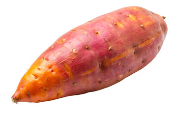 Fresh sweet potato on white background ,PNG. AI GENERATED.