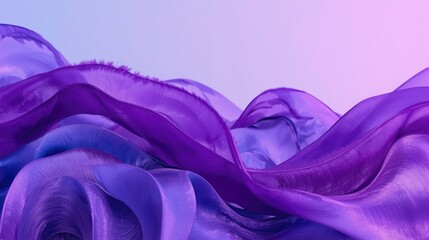 Abstract purple fabric wave background