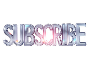 Crystal Subscribe Logo  transparent background