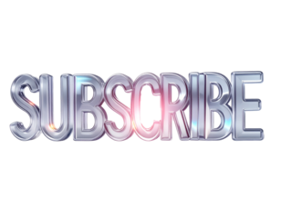 Crystal Subscribe Logo  transparent background