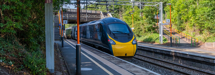 high speed express train pendalino avanti west coast england uk © david hughes