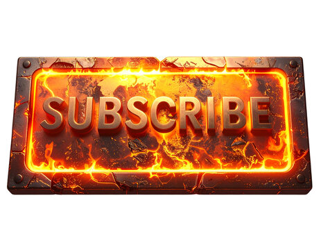 Fire Subscribe Badge transparent background