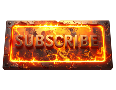 Fire Subscribe Badge transparent background