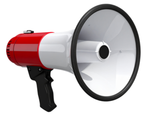 Traffic Control Megaphone transparent background