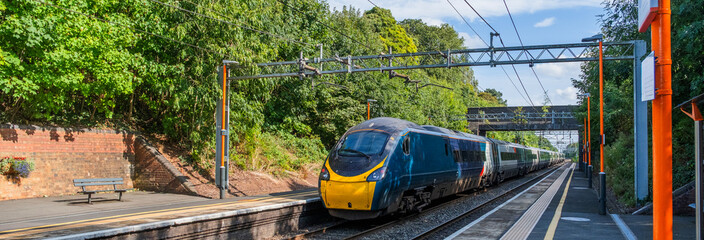 high speed express train pendalino avanti west coast england uk © david hughes