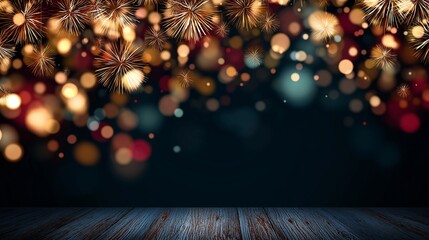 Christmas abstract bokeh new year holidays winter background